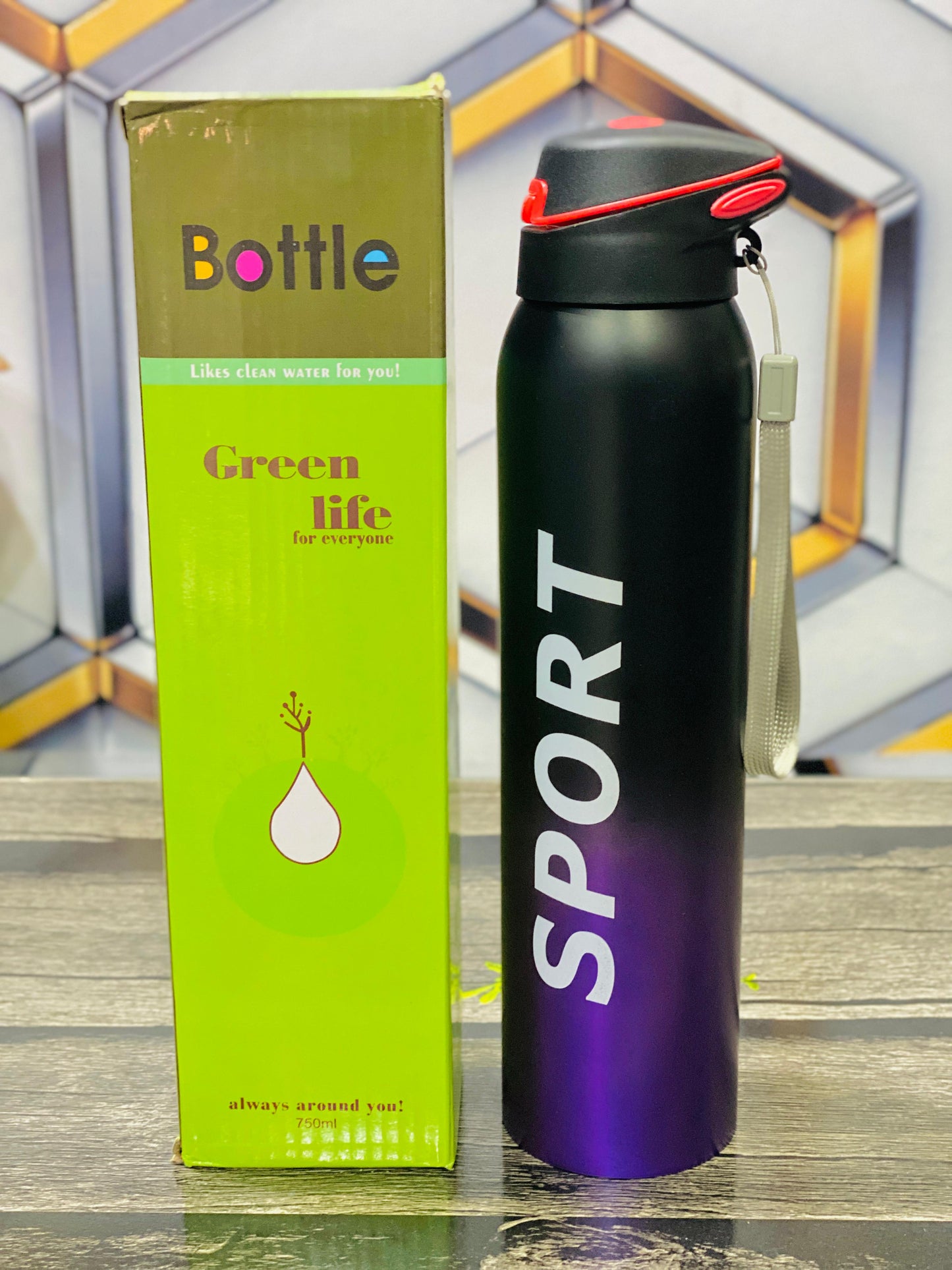 German 🇩🇪 750ml Hot & Cold Sports Bottle with Built-in Straw – Leakproof & Stylish Design😍