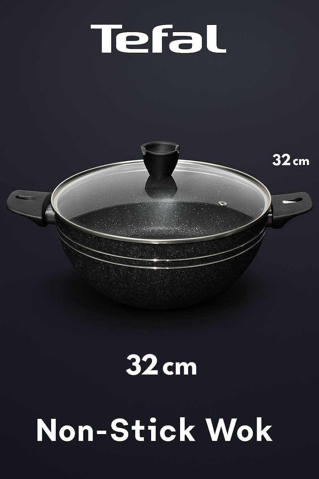 Tefal Non-Stick Cookware β 32cm (2 Colors: Red β€οΈ& Black π€) | Made in France π«π· | No.1 Brand