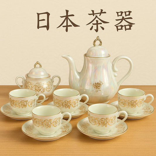 Golden Blossom Japanese Tea Set - Elegance in Every Sip 🍵