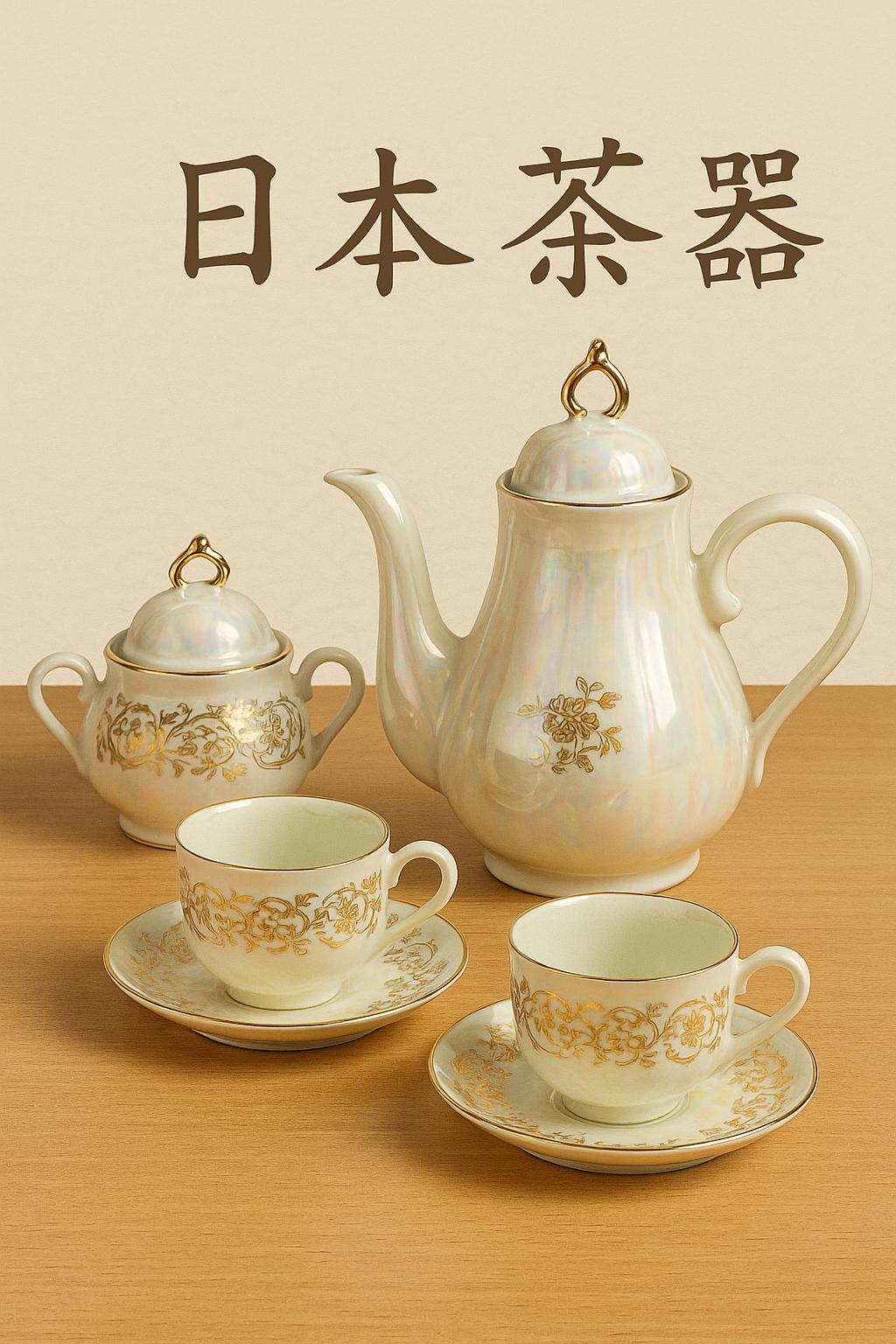 Golden Blossom Japanese Tea Set - Elegance in Every Sip 🍵