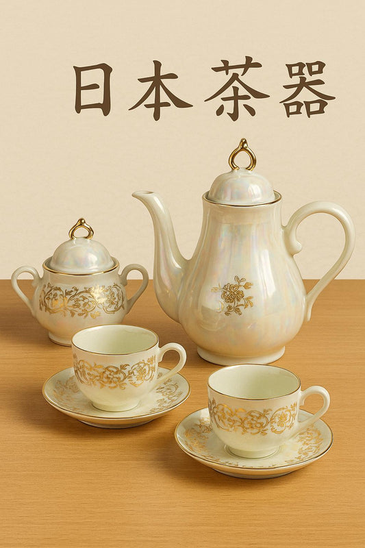 Golden Blossom Japanese Tea Set - Elegance in Every Sip 🍵