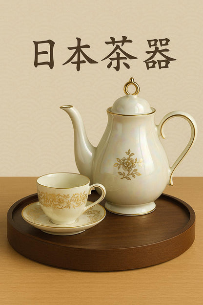 Golden Blossom Japanese Tea Set - Elegance in Every Sip 🍵