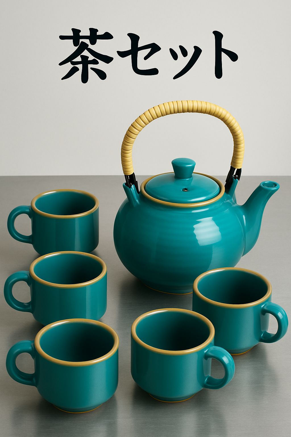 Japanese Tea Set 😍– 5 Cups☕️ + 1 Kettle 🫖| 限定版茶セット