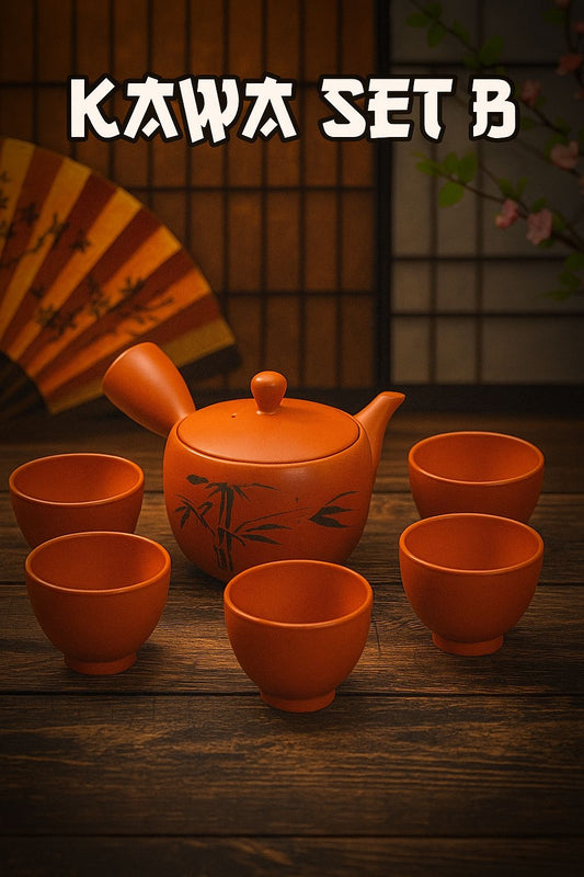 Japanese 🇯🇵 Kyusu Tea Set 😍– Elegant Handcrafted Ceramic Kawa Set🍶