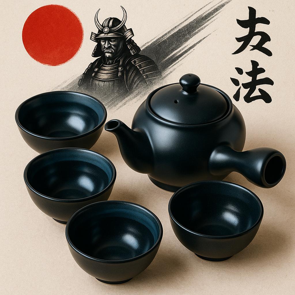 Japanese 🇯🇵 Kyusu Tea Set 😍– Elegant Handcrafted Ceramic Kawa Set🍶