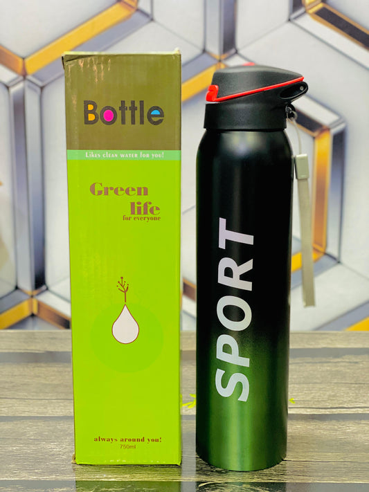 German 🇩🇪 750ml Hot & Cold Sports Bottle with Built-in Straw – Leakproof & Stylish Design😍
