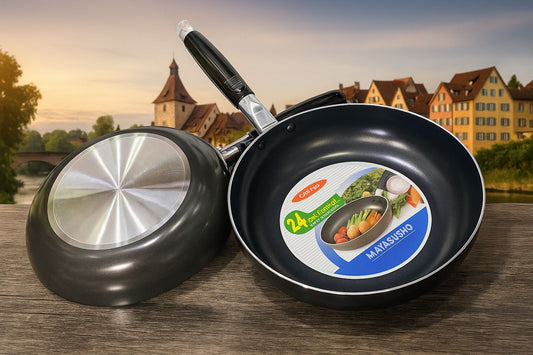Non-Stick Frying Pan 🍳 – Heavy Duty Aluminum 😍with Induction Base 24cm made by  korean🇰🇷