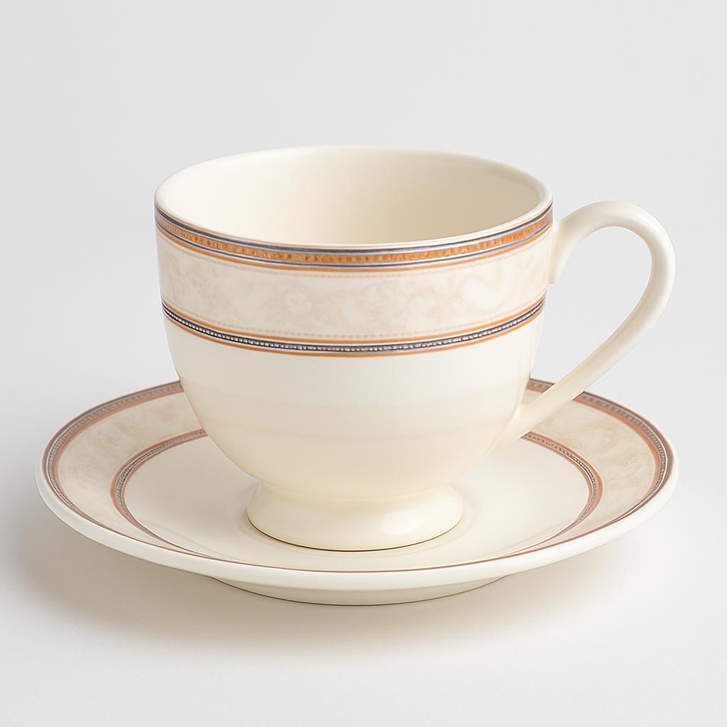 6 Pcs Elegant Cups & Saucers Set😍