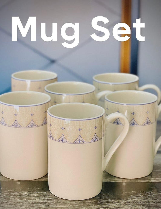 Premium Ceramic Mug Set 😍– 6 Pieces Made By Usa