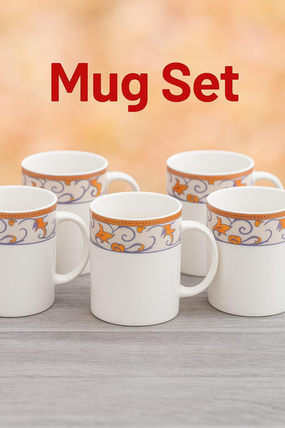 Premium Ceramic Mug Set 😍– 6 Pieces Made In Japan