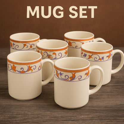 Premium Ceramic Mug Set 😍– 6 Pieces Made In Japan