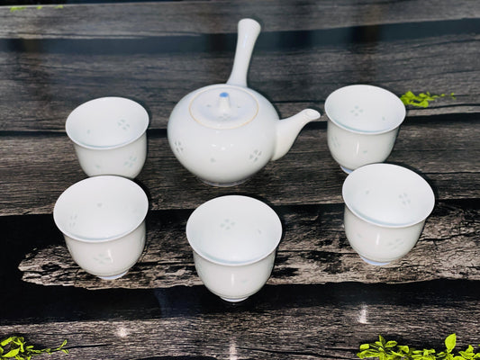 Japanese 🇯🇵 Kyusu Tea Set 😍– Elegant Handcrafted Ceramic Kawa Set🍶