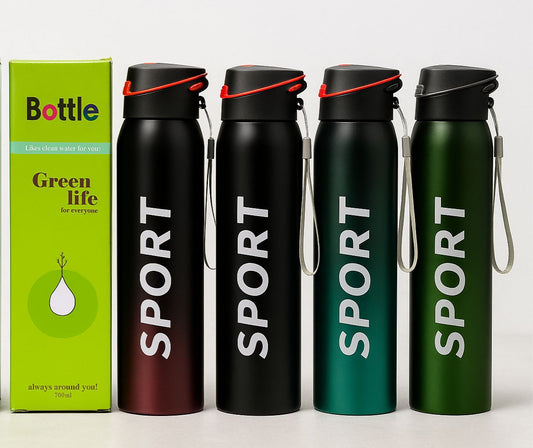 German 🇩🇪 750ml Hot & Cold Sports Bottle with Built-in Straw – Leakproof & Stylish Design😍